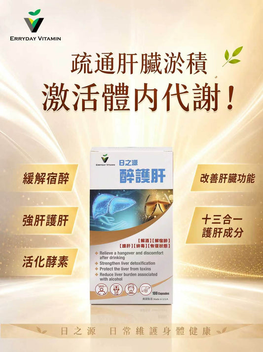 飲酒後翌日是否很容易頭痛？即看「醉護肝」13合1護肝素如何幫你修復身體！